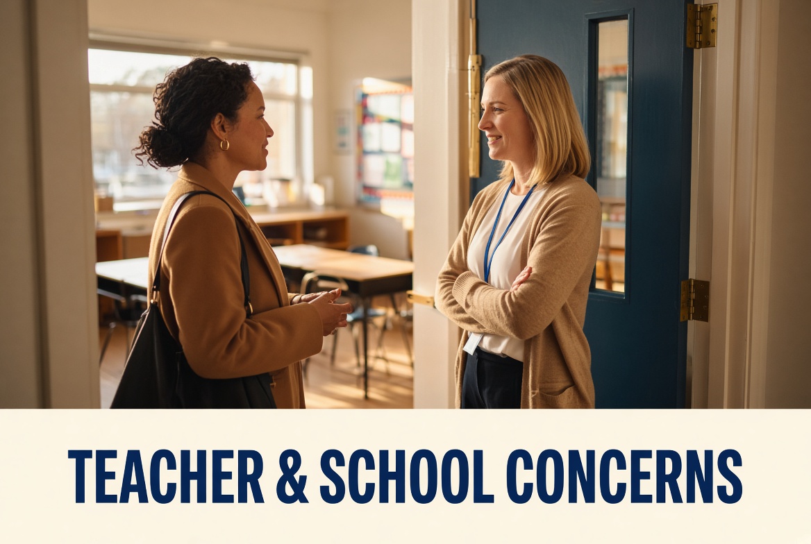 Teacher & School Concerns guides for JCPS parents